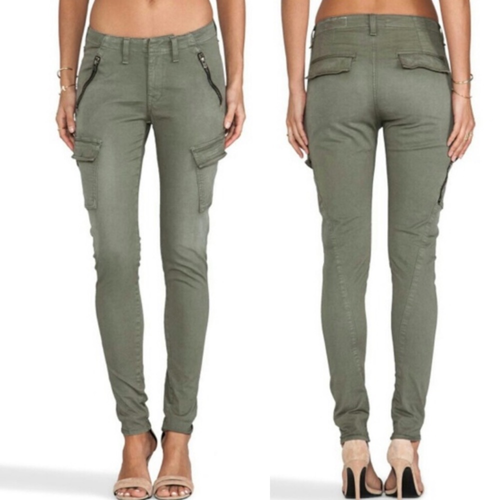 Rag & Bone Bowery Distressed Army Skinny Cargo Jeans